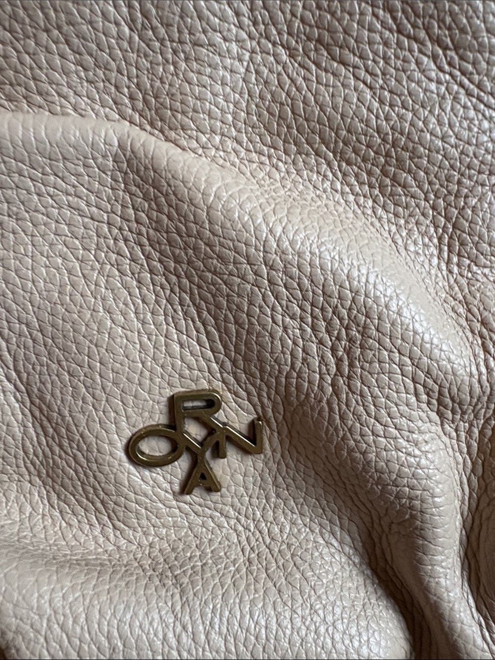 orYANY Neutral Beige Whipstitch Hobo Shoulder Bag - Picture 3 of 9